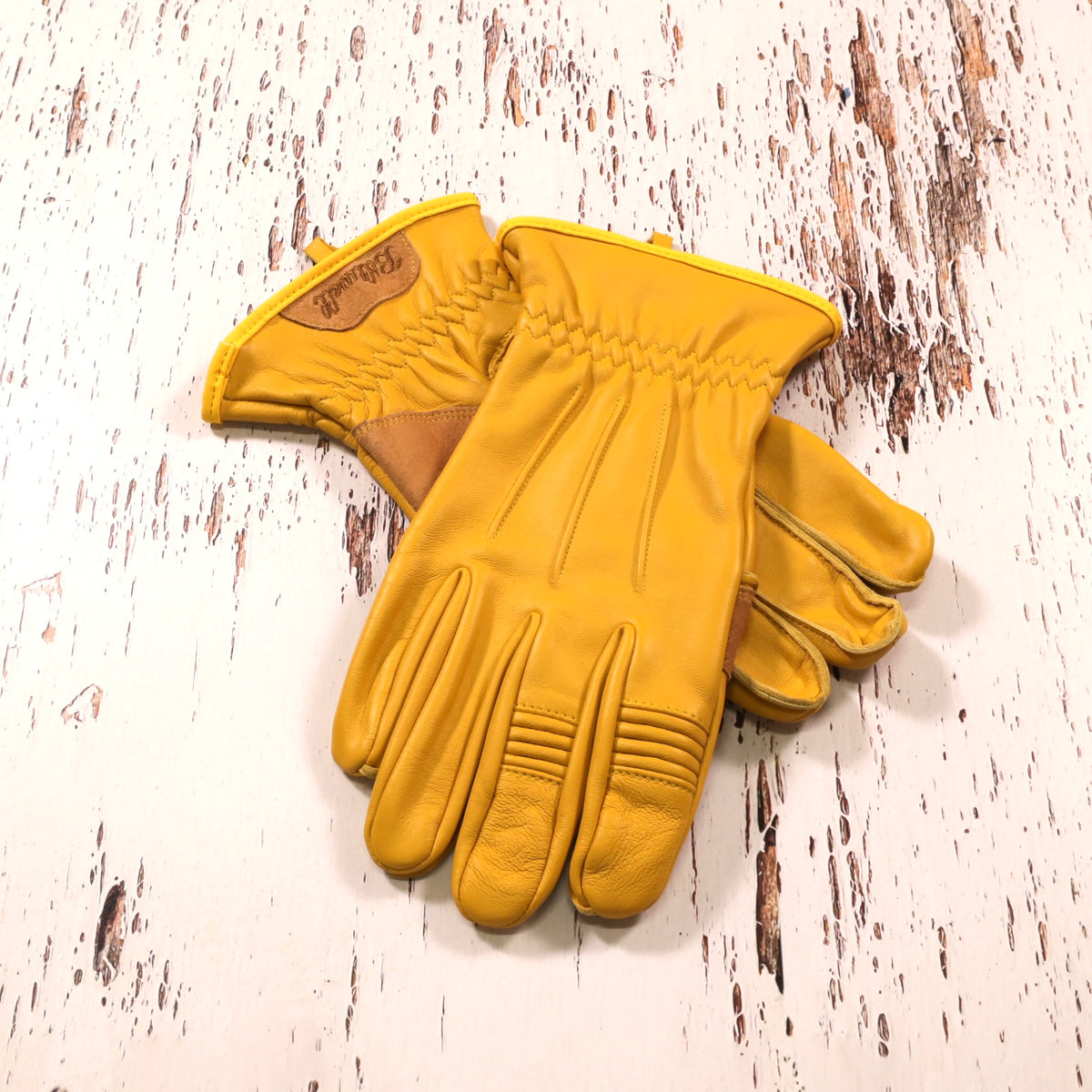 Biltwell ビルトウェル レザーグローブ "Work Gloves 2.0"【ゴールド】