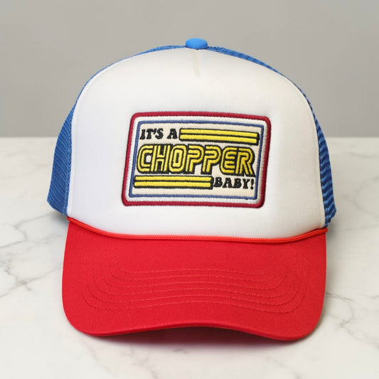 13 1/2 （サーティー アンド ア ハーフ）メッシュキャップ ”It's a Chopper Baby trucker cap"