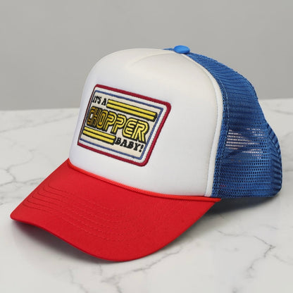 13 1/2 （サーティー アンド ア ハーフ）メッシュキャップ ”It's a Chopper Baby trucker cap"