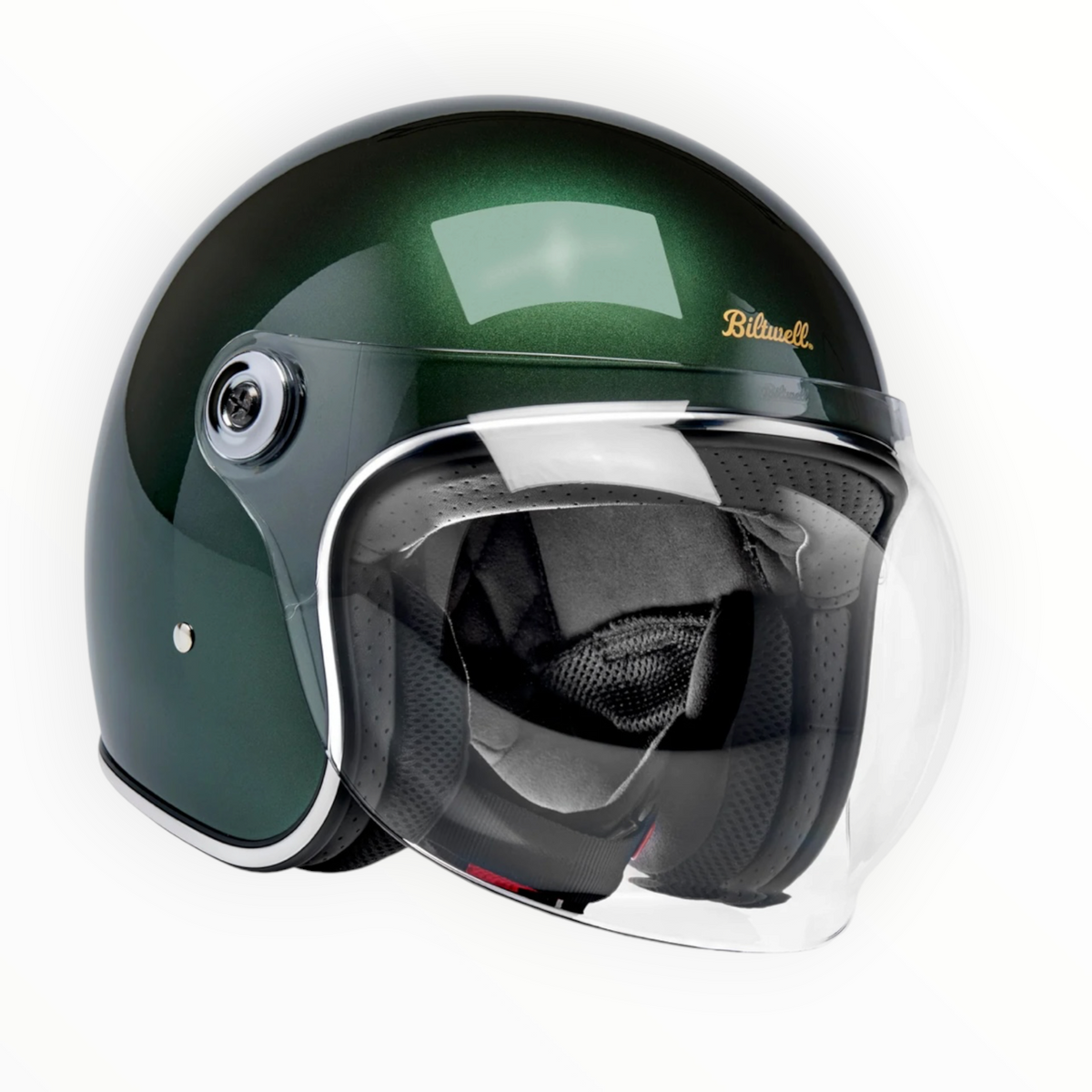 Biltwell ビルトウェル ”TAHOE" ジェットヘルメット Metallic Sierra Green【装飾品】