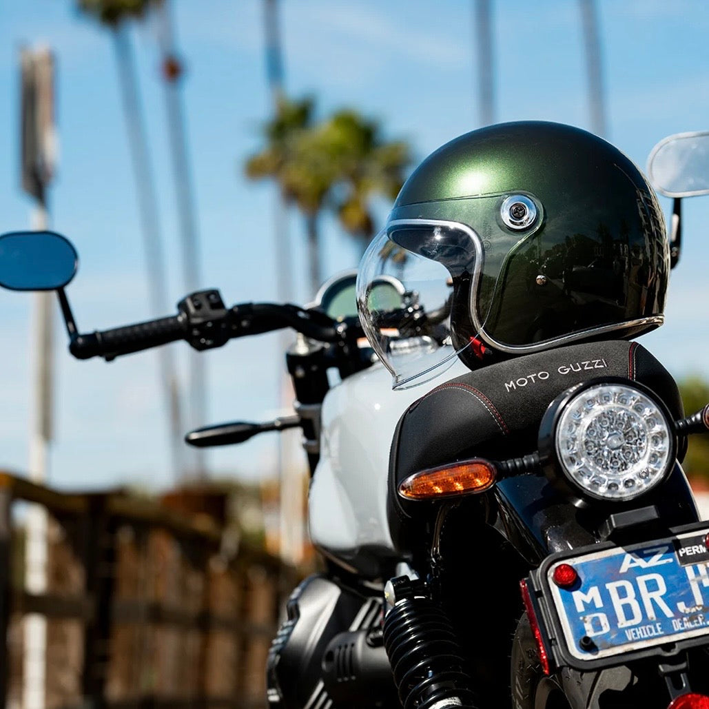 Biltwell ビルトウェル ”TAHOE" ジェットヘルメット Metallic Sierra Green【装飾品】