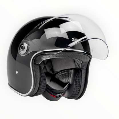 Biltwell ビルトウェル ”TAHOE" ジェットヘルメット Gloss Black【装飾品】