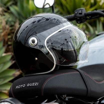 Biltwell ビルトウェル ”TAHOE" ジェットヘルメット Gloss Black【装飾品】