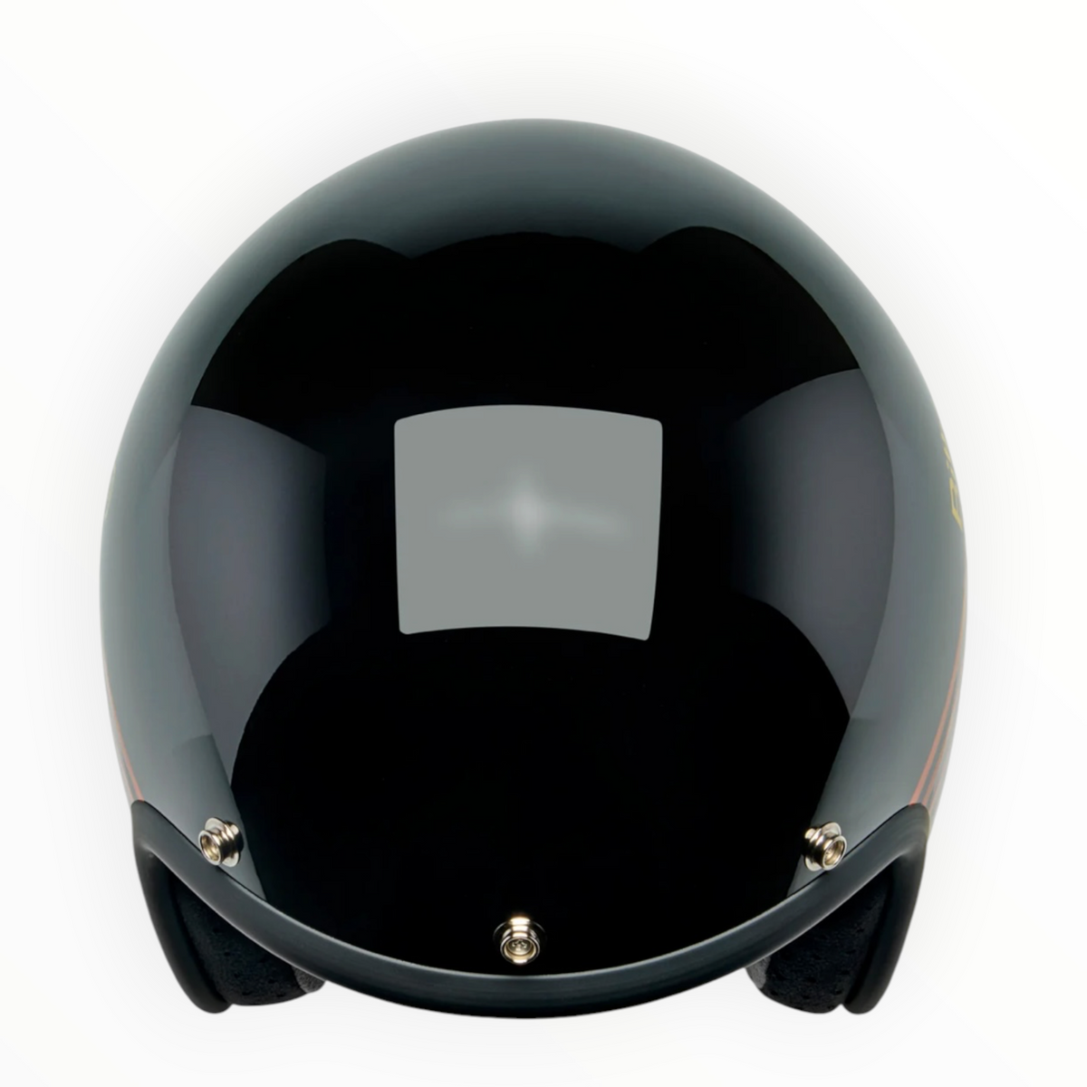 Biltwell ビルトウェル ”BONANZA" ジェットヘルメット Lightspeed Gloss Black / Orange / Yellow【装飾品】