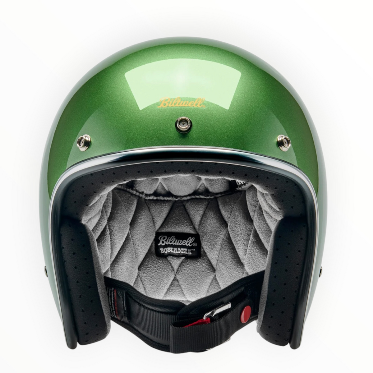 Biltwell ビルトウェル ”BONANZA" ジェットヘルメット  Metallic Irish Green【装飾品】