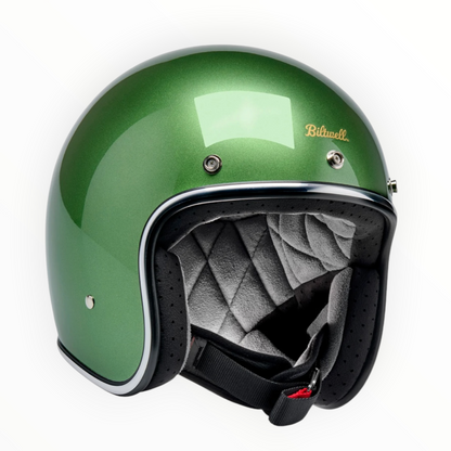 Biltwell ビルトウェル ”BONANZA" ジェットヘルメット  Metallic Irish Green【装飾品】