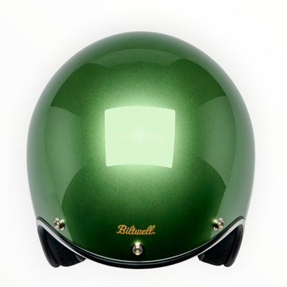 Biltwell ビルトウェル ”BONANZA" ジェットヘルメット  Metallic Irish Green【装飾品】