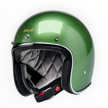 Biltwell ビルトウェル ”BONANZA" ジェットヘルメット  Metallic Irish Green【装飾品】