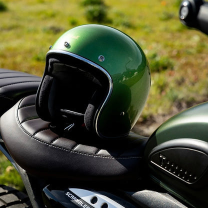 Biltwell ビルトウェル ”BONANZA" ジェットヘルメット  Metallic Irish Green【装飾品】