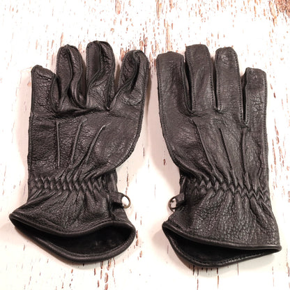 13 1/2（サーティー アンド ア ハーフ） レザーグローブ "Lowlander gloves"  【ブラック】