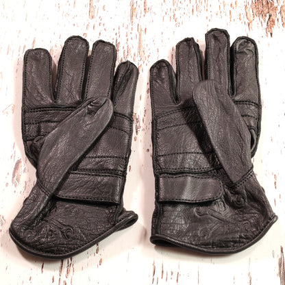 13 1/2（サーティー アンド ア ハーフ） レザーグローブ "Lowlander gloves"  【ブラック】