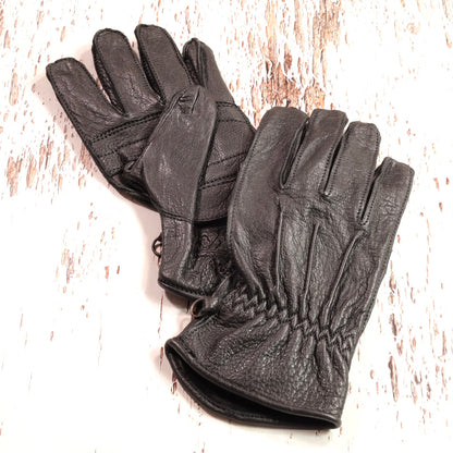 13 1/2（サーティー アンド ア ハーフ） レザーグローブ "Lowlander gloves"  【ブラック】