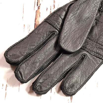 13 1/2（サーティー アンド ア ハーフ） レザーグローブ "Lowlander gloves"  【ブラック】