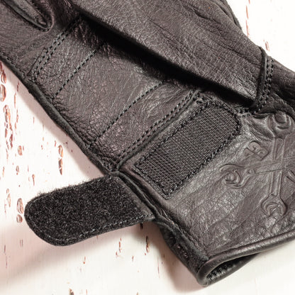 13 1/2（サーティー アンド ア ハーフ） レザーグローブ "Lowlander gloves"  【ブラック】