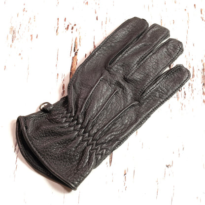 13 1/2（サーティー アンド ア ハーフ） レザーグローブ "Lowlander gloves"  【ブラック】