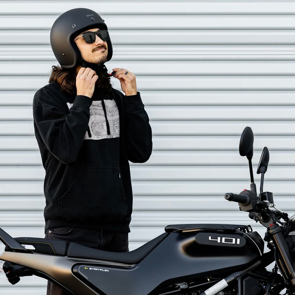 Biltwell ビルトウェル ”BONANZA" ジェットヘルメット  Flat Black【装飾品】