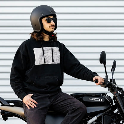 Biltwell ビルトウェル ”BONANZA" ジェットヘルメット  Flat Black【装飾品】