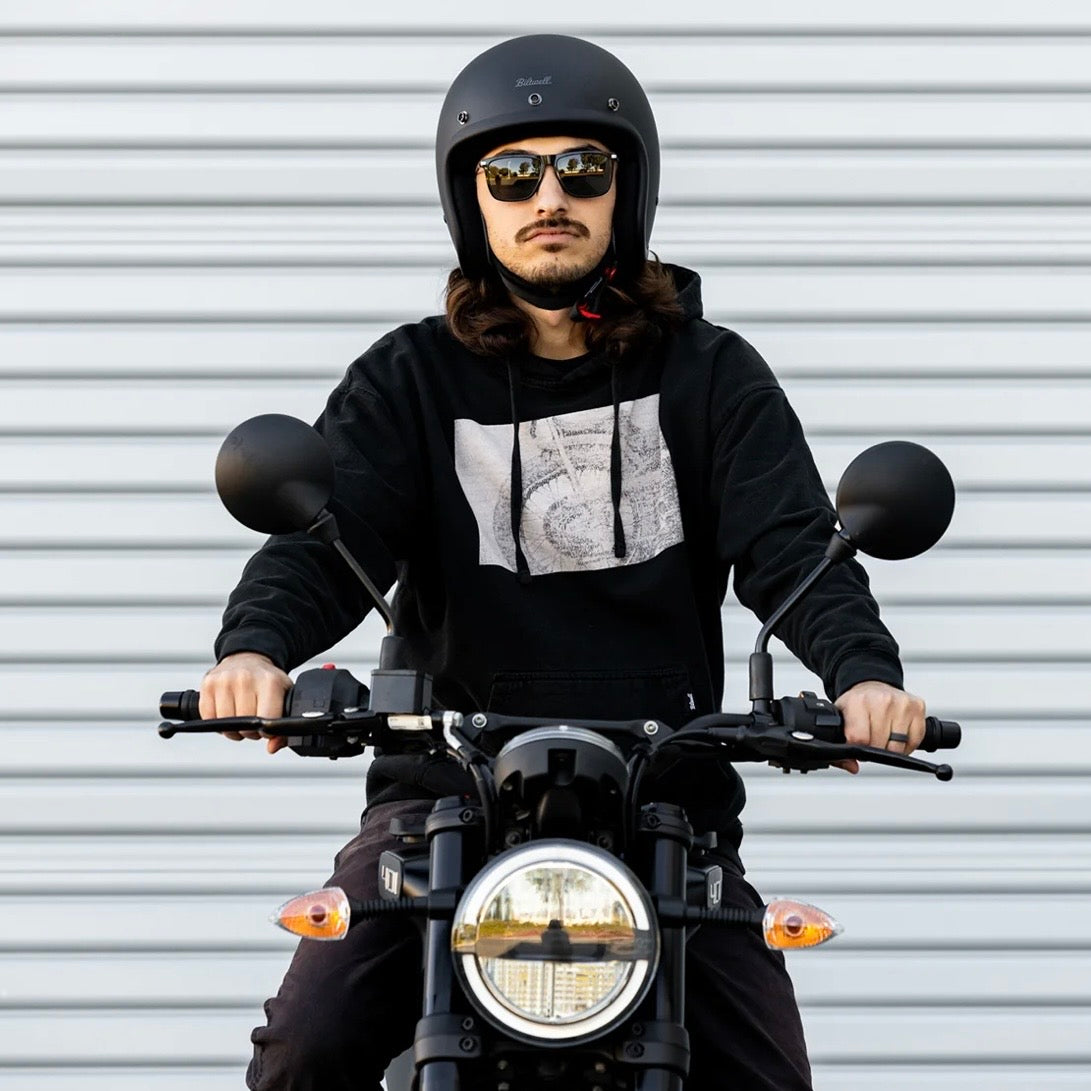Biltwell ビルトウェル ”BONANZA" ジェットヘルメット  Flat Black【装飾品】