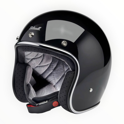 Biltwell ビルトウェル ”BONANZA" ジェットヘルメットGloss Black【装飾品】