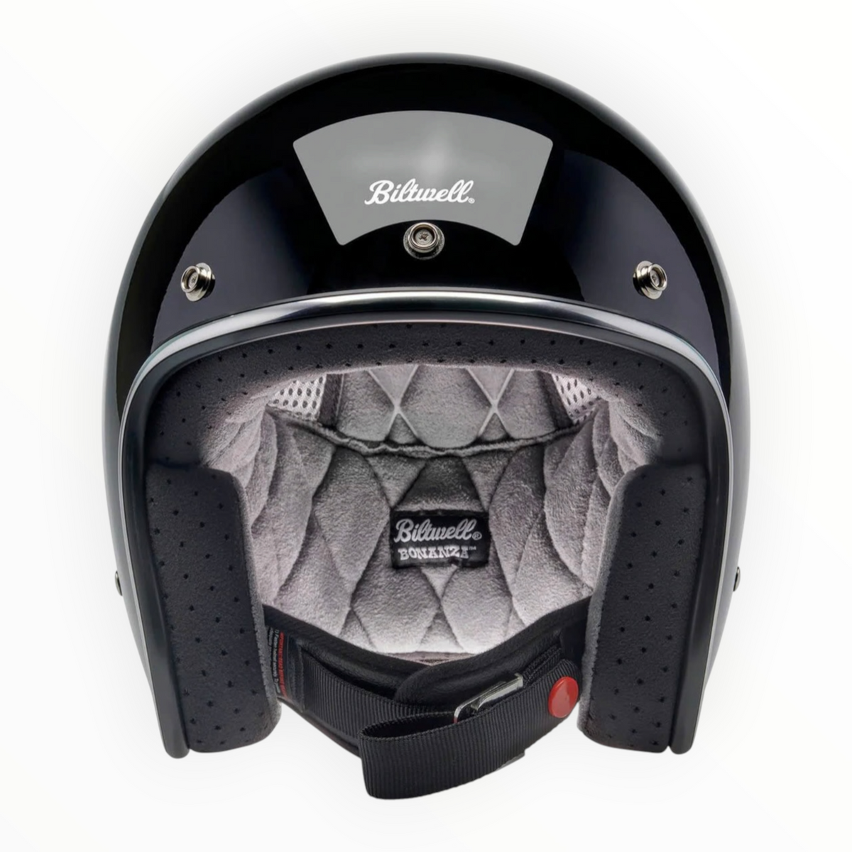 Biltwell ビルトウェル ”BONANZA" ジェットヘルメットGloss Black【装飾品】