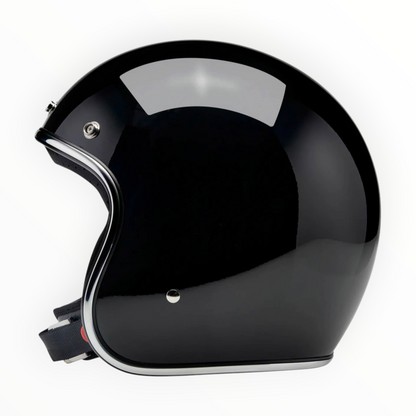Biltwell ビルトウェル ”BONANZA" ジェットヘルメットGloss Black【装飾品】