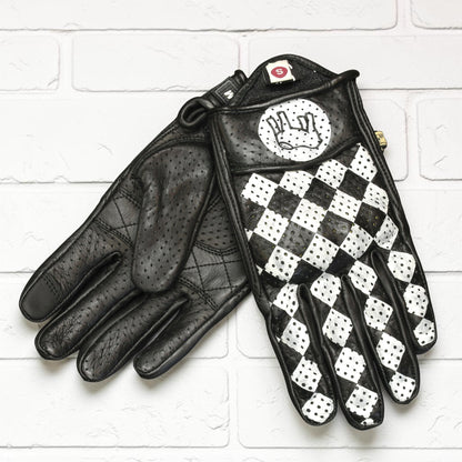 HOLYFREEDOM ホーリーフリーダム パンチングレザーグローブ "BULLIT GLOVES 2026" 【ホワイト/ブラック】