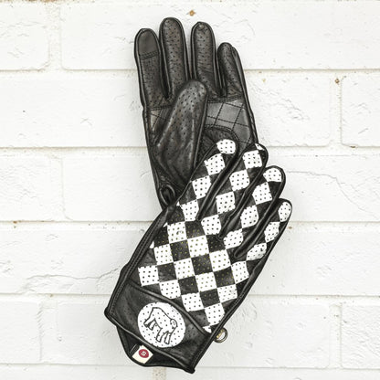 HOLYFREEDOM ホーリーフリーダム パンチングレザーグローブ "BULLIT GLOVES 2026" 【ホワイト/ブラック】