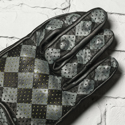 HOLYFREEDOM ホーリーフリーダム パンチングレザーグローブ "BULLIT GREY GLOVES 2026" 【グレー/ブラック】