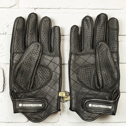 HOLYFREEDOM ホーリーフリーダム パンチングレザーグローブ "BULLIT YELLOW GLOVES 2026" 【イエロー/ブラック】