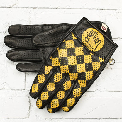 HOLYFREEDOM ホーリーフリーダム パンチングレザーグローブ "BULLIT YELLOW GLOVES 2026" 【イエロー/ブラック】