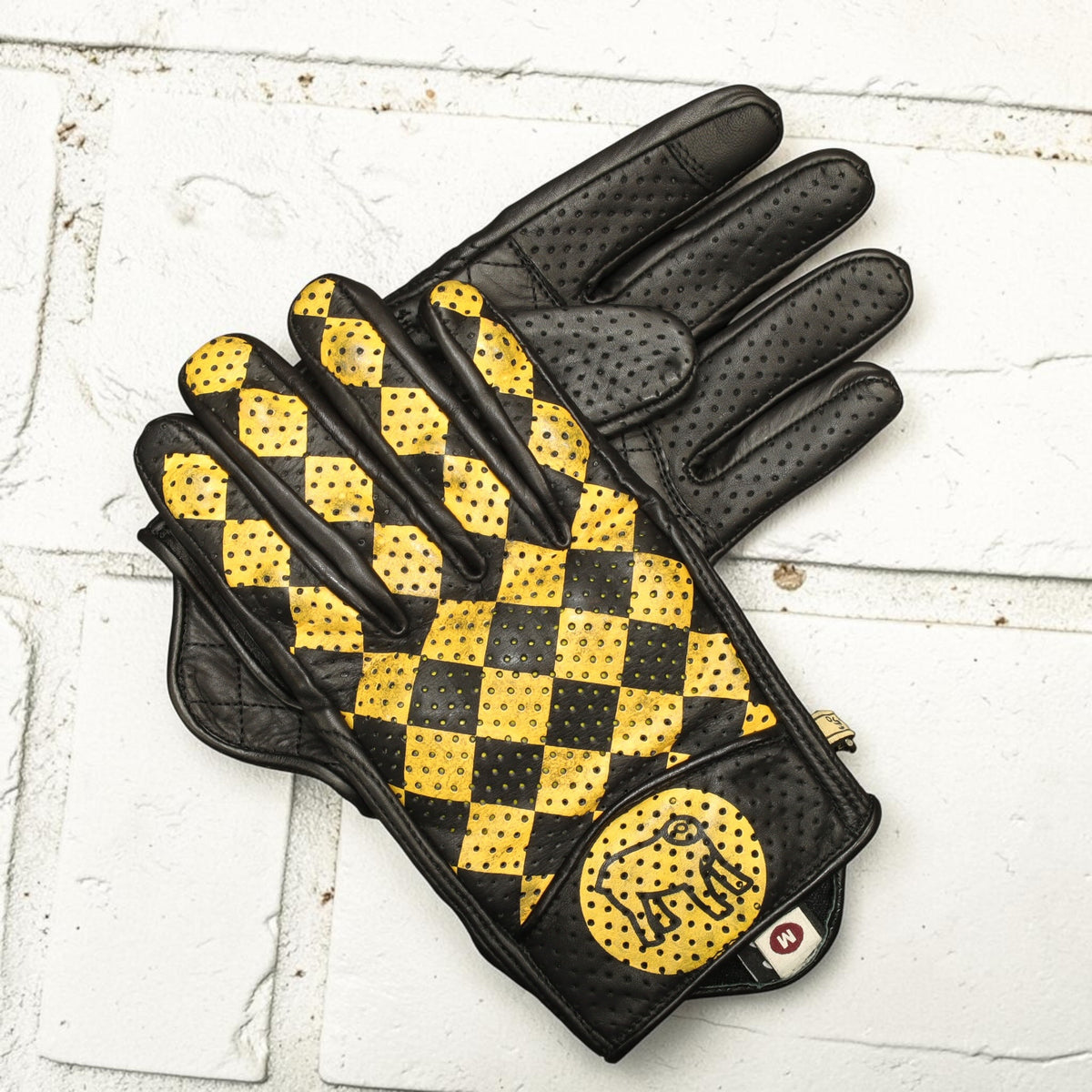 HOLYFREEDOM ホーリーフリーダム パンチングレザーグローブ "BULLIT YELLOW GLOVES 2026" 【イエロー/ブラック】