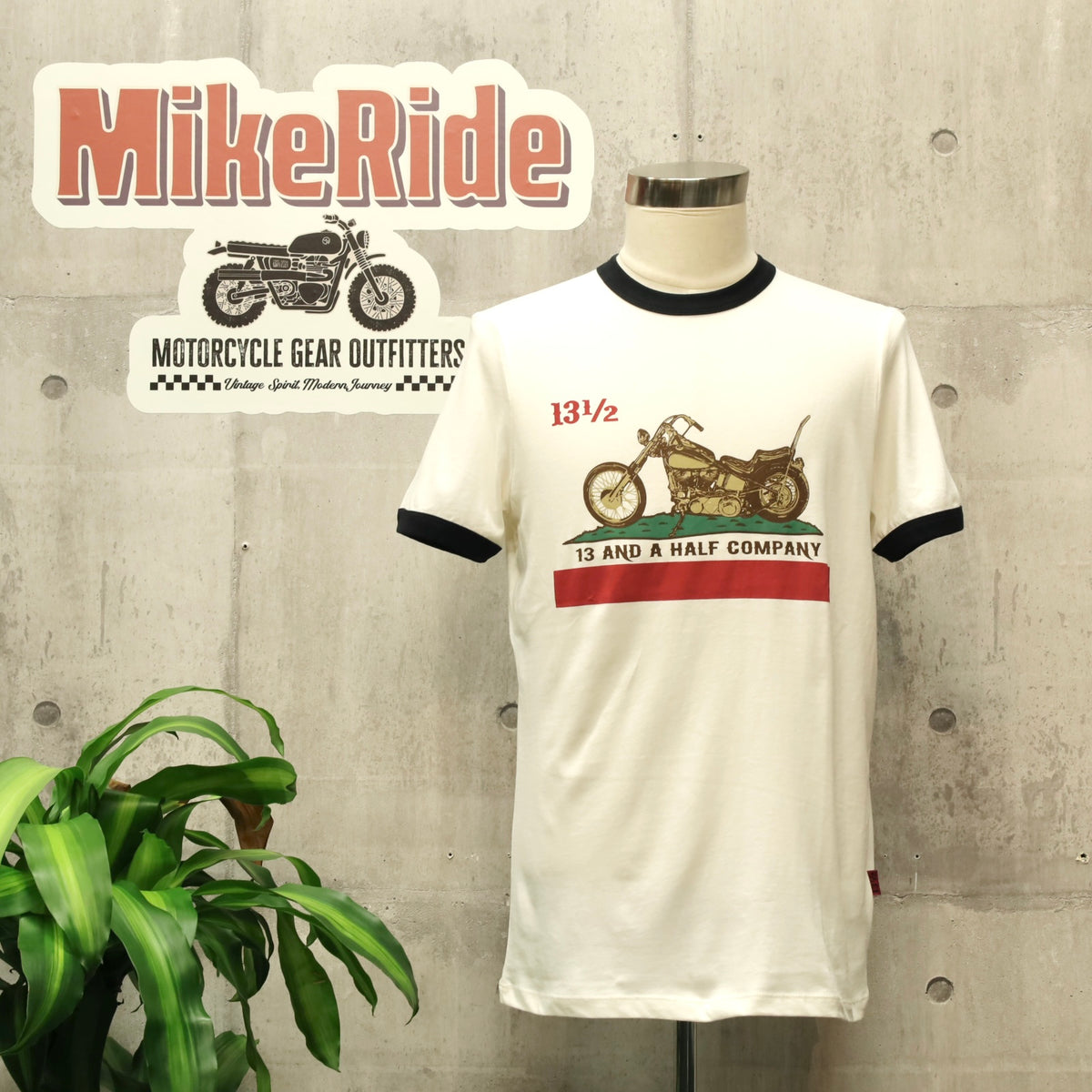 13 1/2 （サーティー アンド ア ハーフ）半袖Tシャツ "Calfolnia Company" 【ホワイト】