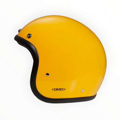 DMD ジェットヘルメット【RETROシリーズ】　”YELLOW”  装飾品