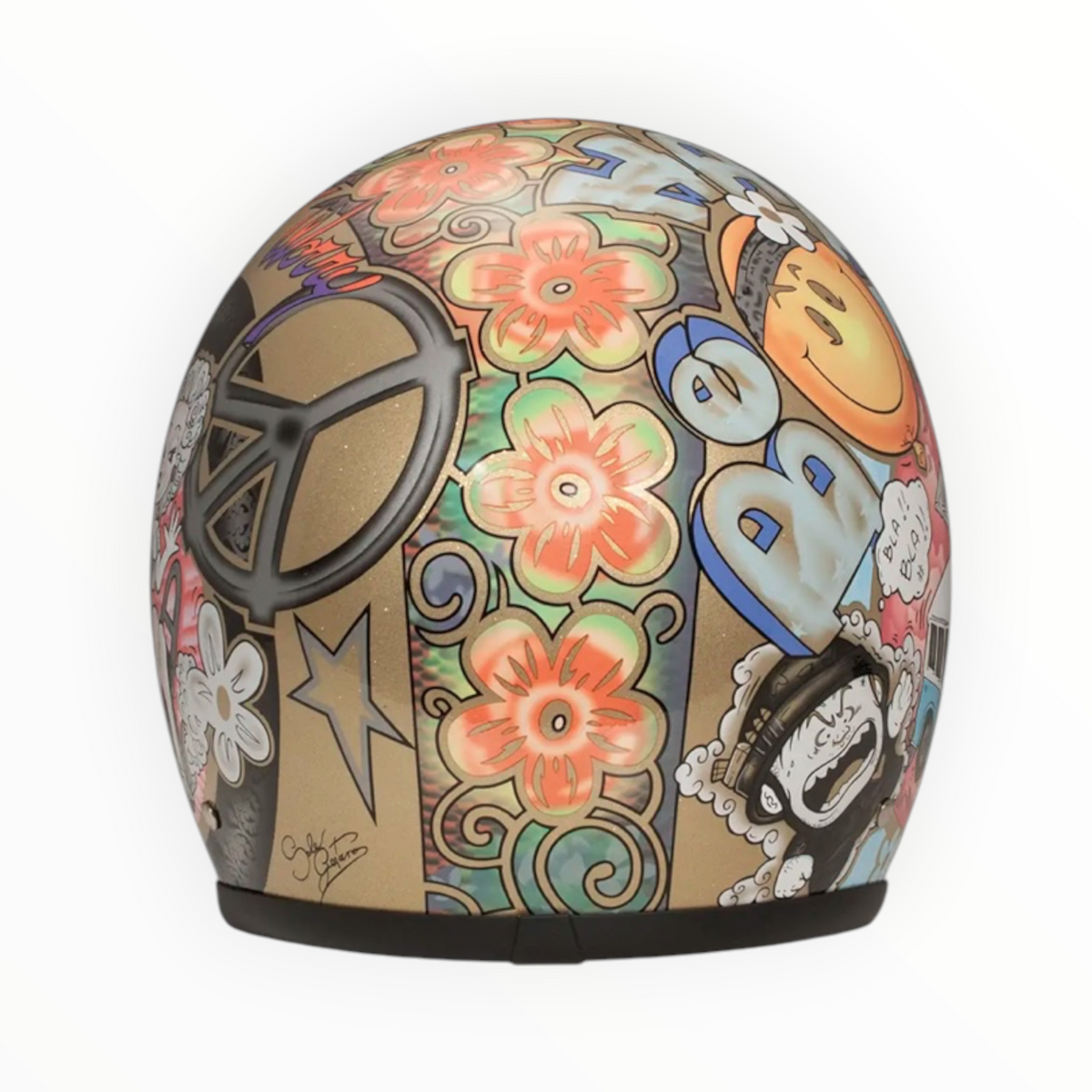 DMD ジェットヘルメット【RETROシリーズ】　”WOODSTOCK”  装飾品