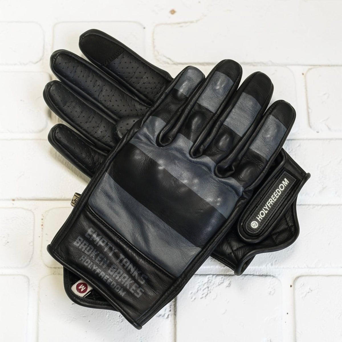 HOLYFREEDOM ホーリーフリーダム レザーグローブ "DALTON GREYGLOVES" 【グレー/ブラック】
