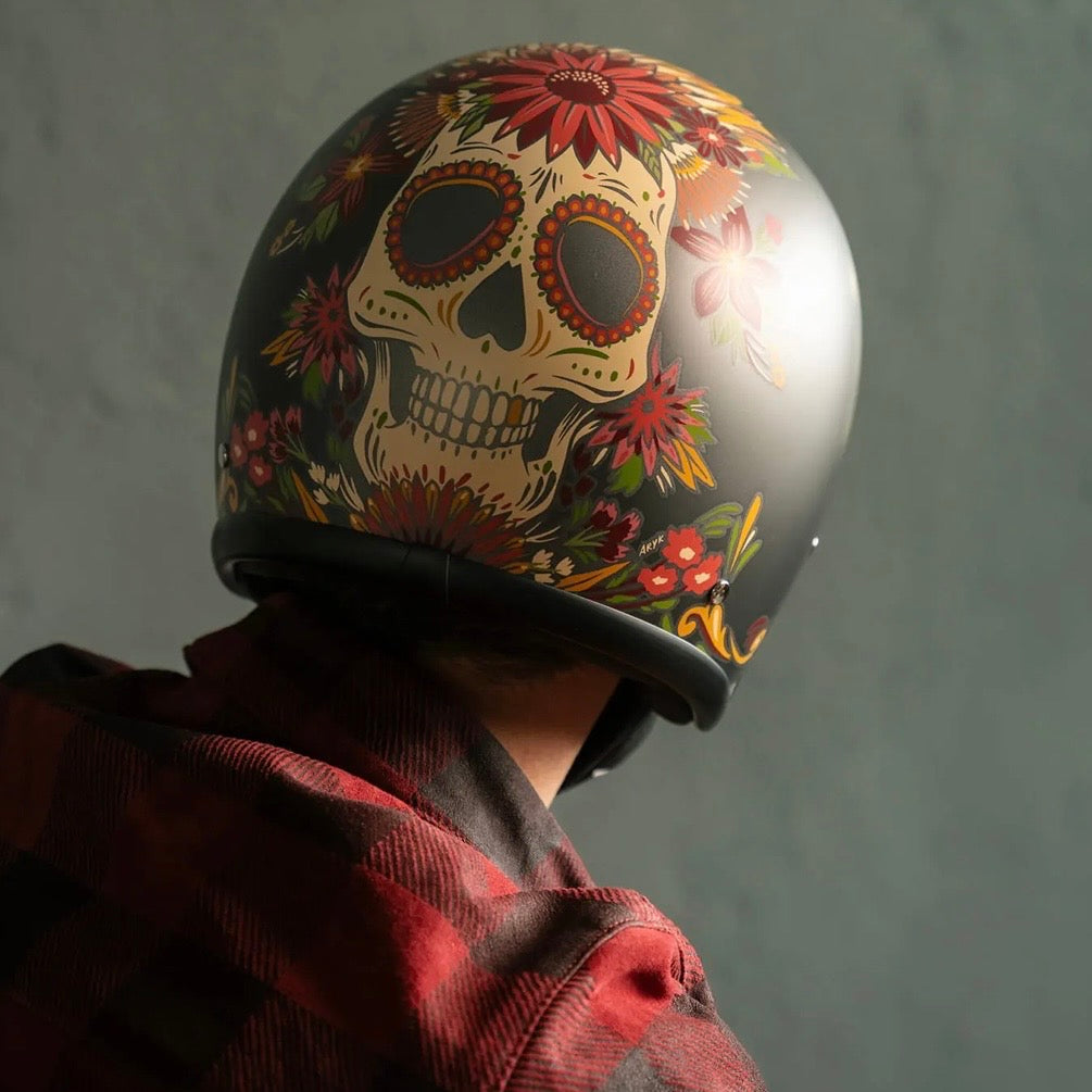 DMD ジェットヘルメット【RETROシリーズ】　”SKULL”  装飾品