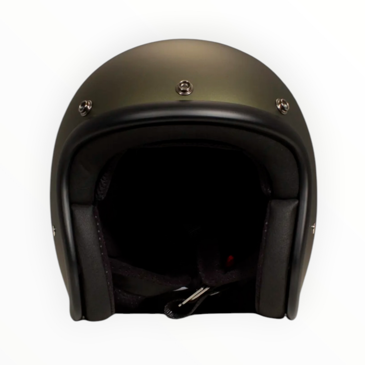 DMD ジェットヘルメット【RETROシリーズ】　”OLIVE GOLD”  装飾品