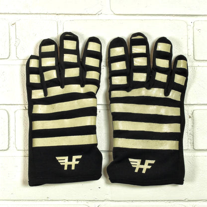 HolyFreedom ホーリーフリーダム テキスタイルグローブ ボーダー ブラック/オフホワイト 【ST.QUENTIN LIGHT GLOVES】