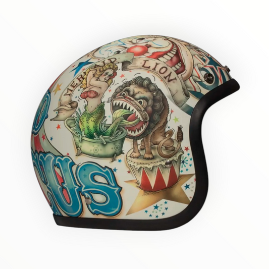 DMD ジェットヘルメット【RETROシリーズ】　”CIRCUS”  装飾品