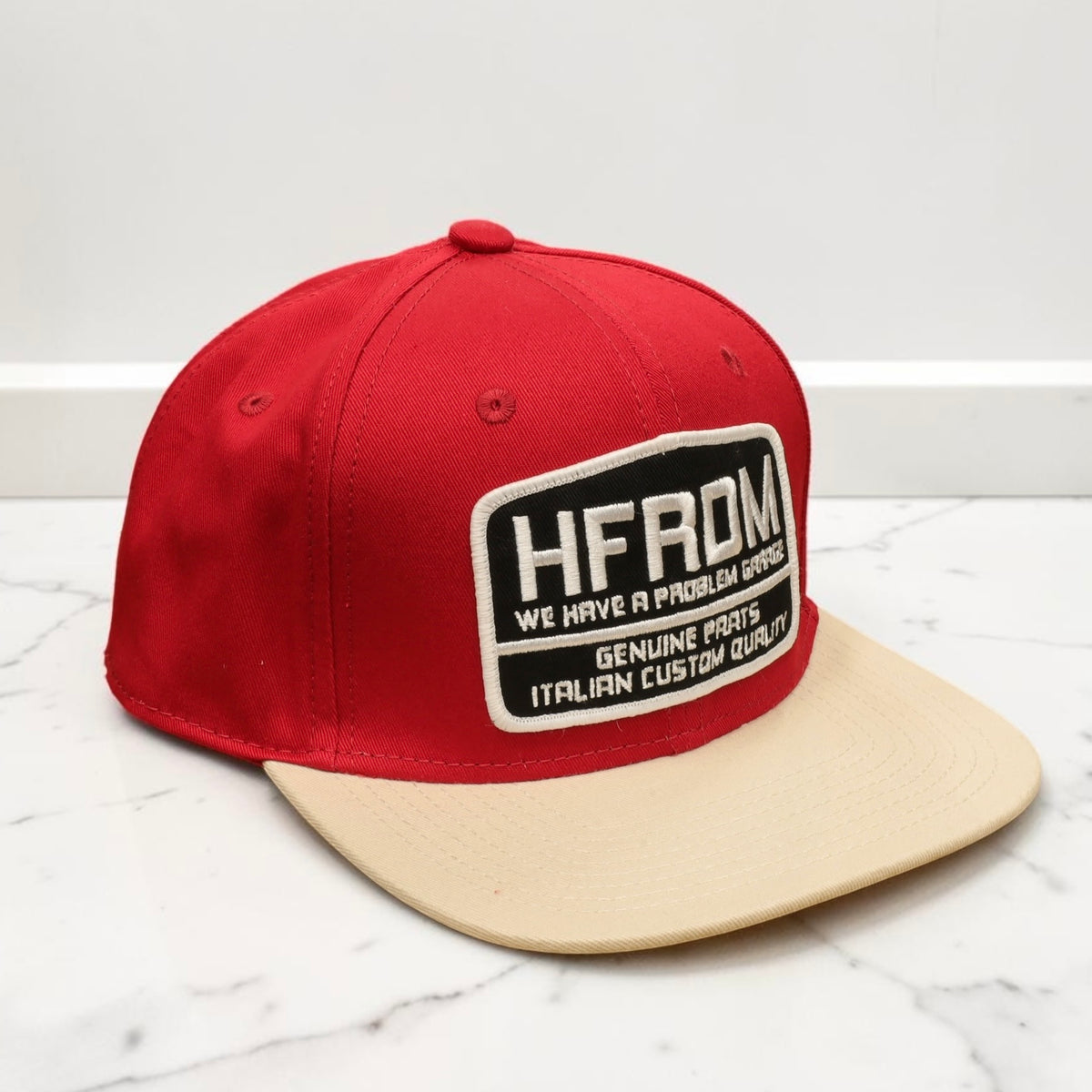 HOLYFREEDOM （ホーリーフリーダム）メッシュキャップ "HFRDM CAP" レッド/オフホワイト