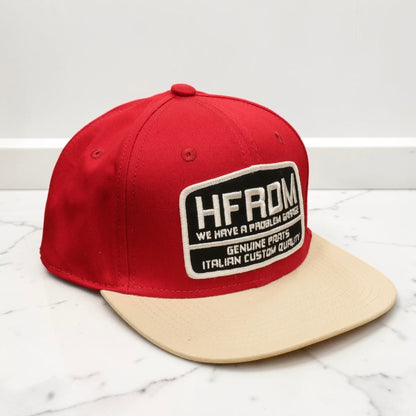 HOLYFREEDOM （ホーリーフリーダム）メッシュキャップ "HFRDM CAP" レッド/オフホワイト