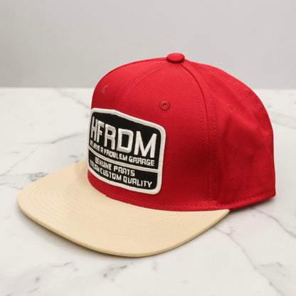 HOLYFREEDOM （ホーリーフリーダム）メッシュキャップ "HFRDM CAP" レッド/オフホワイト