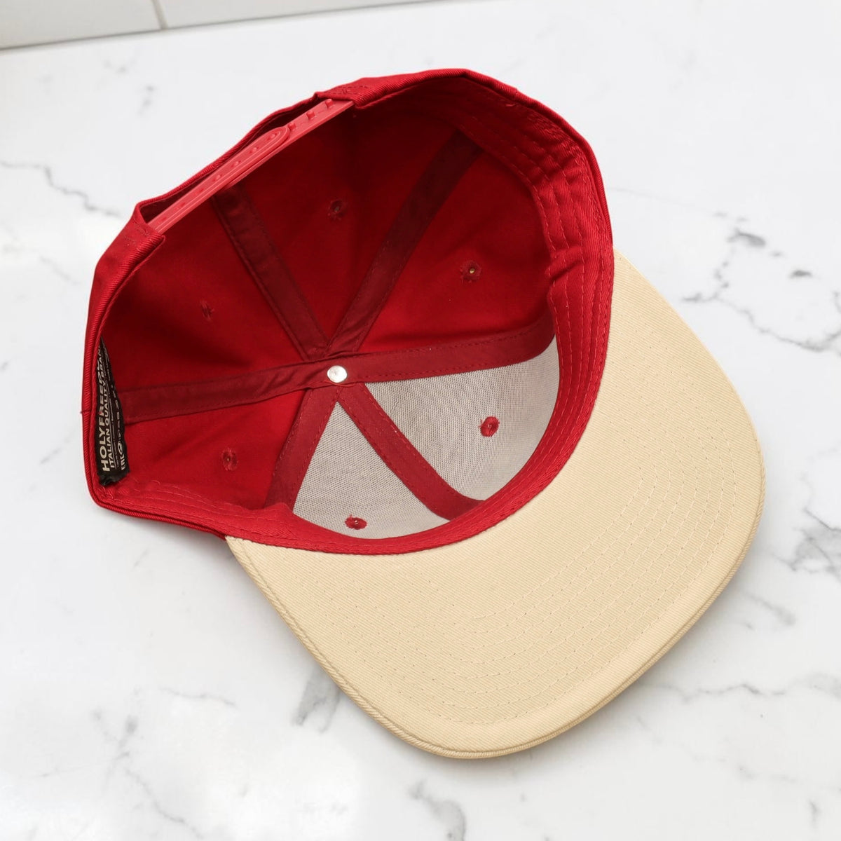 HOLYFREEDOM （ホーリーフリーダム）メッシュキャップ "HFRDM CAP" レッド/オフホワイト