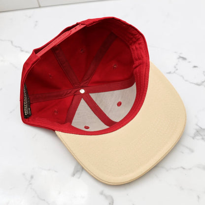 HOLYFREEDOM （ホーリーフリーダム）メッシュキャップ "HFRDM CAP" レッド/オフホワイト