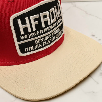 HOLYFREEDOM （ホーリーフリーダム）メッシュキャップ "HFRDM CAP" レッド/オフホワイト