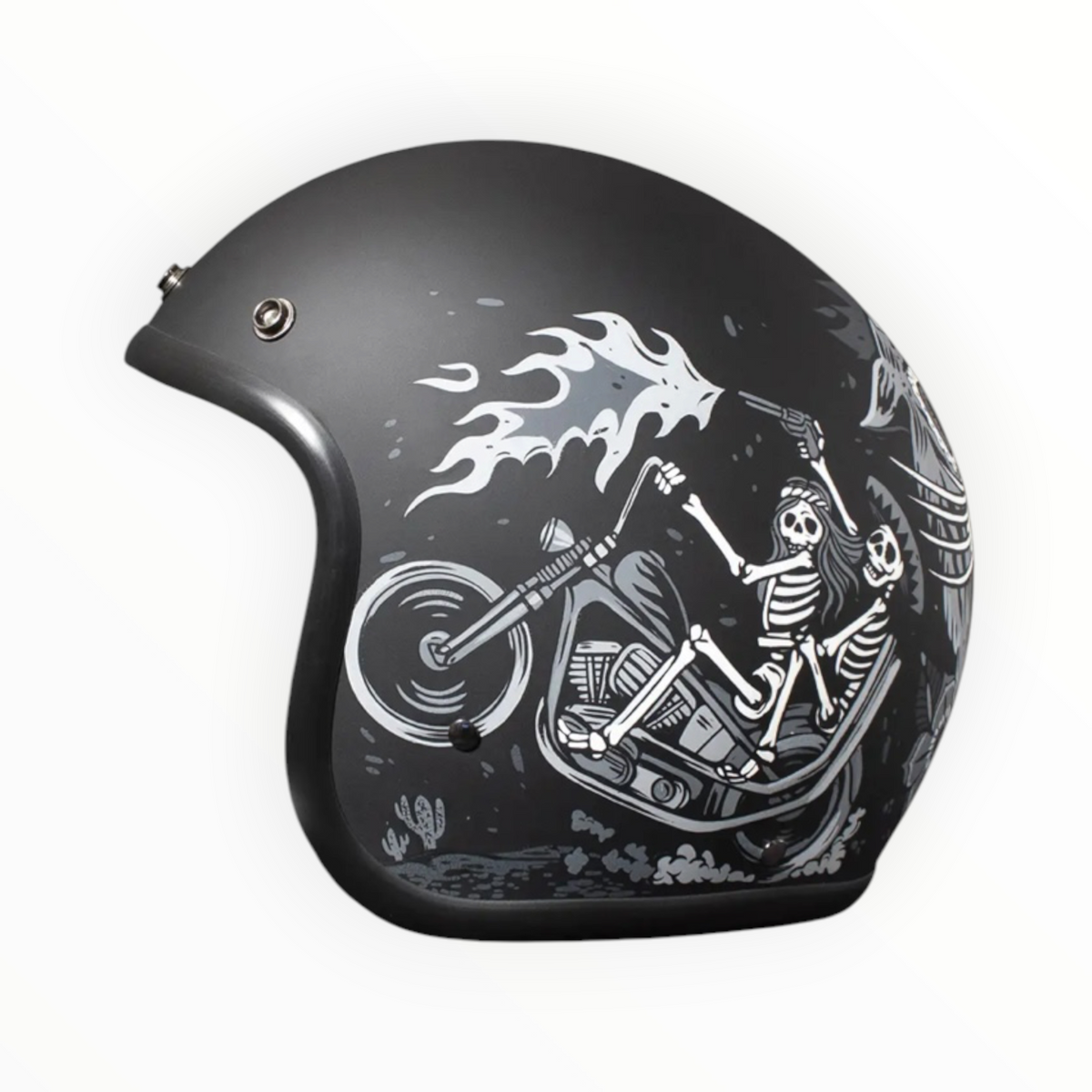DMD ジェットヘルメット【RETROシリーズ】　”GHOST RIDER”  装飾品