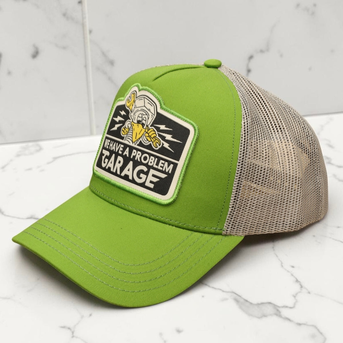 HOLYFREEDOM （ホーリーフリーダム）メッシュキャップ "EVERGREEN CAP" グリーン/グレー