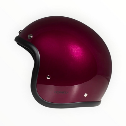 DMD ジェットヘルメット【RETROシリーズ】　”PURPLE SOLID”  装飾品
