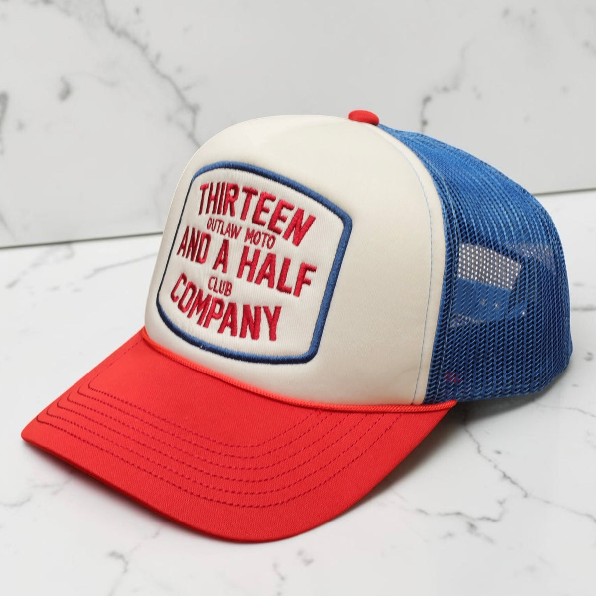 13 1/2 （サーティー アンド ア ハーフ）メッシュキャップ ”Outlaw club trucker cap"