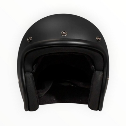 DMD ジェットヘルメット【RETROシリーズ】　”MATT BLACK”  装飾品